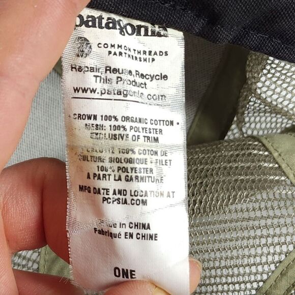 Patagonia Unisex Fitz Roy Trout OS Gray Adjustable Snapback Trucker Cap Hat - Picture 9 of 10